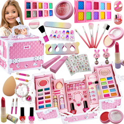 Kuferek kosmetyków Zestaw do malowania makijażu i paznokci dla dzieci