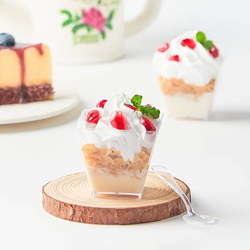 Kubki Pojemniczki do Deserów Kwadratowe Pucharki 24szt Na Deser Słodki Stół