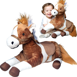 PLUSZOWY KONIK MASKOTKA PRZYTULANKA LEŻĄCY 50CM PREZENT DLA DZIECI PLUSZAK