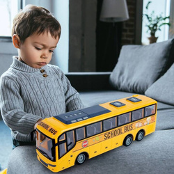 AUTOBUS SZKOLNY ZDALNIE STEROWANY JEŻDŻĄCY INTERAKTYWNY PILOT DLA DZIECI