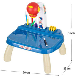 TABLICA DO NAUKI RYSOWANIA Z PROJEKTOREM Stolik PISAKI EDUKACYJNA