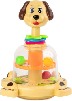 Zabawka Bączek Piesek z Kuleczkami Karuzela SPINNER BĄK ZABAWKA DLA DZIECI 