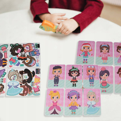 UKŁADANKA MAGNETYCZNA PUZZLE KREATYWNE UBIERANIE DZIEWCZYNKI UBIERANKA