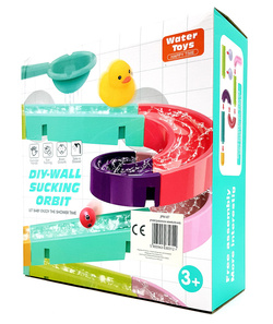 Zjeżdżalnia tor zabawka do wody kąpieli WANNY z kaczka KULKOWY ZESTAW wodny