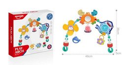 PAŁĄK ŁUK Z ZABAWKAMI GRZECHOTKI DO ŁÓŻECZKA WÓZKA ZWIERZĄTKA DLA NIEMOWLAT