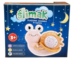 PROJEKTOR DLA NIEMOWLĄT DZIECI NA SEN MASKOTKA ZABAWKA ŚLIMAK Z PROJEKTOREM