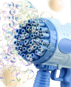 Pistolet do Robienia Baniek NA BAŃKI MYDLANE AUTOMAT MASZYNA Baterie + PŁYN