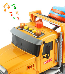 AUTO POMOC DROGOWA LAWETA TIR POJAZD ZESTAW SAMOCHÓD Z ŚWIATŁEM DŹWIĘKIEM