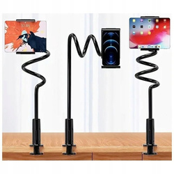 UCHWYT NA TELEFON TABLET STOJAK STATYW ELASTYCZNY MOCNY DO ŁÓŻKA BIURKA 100