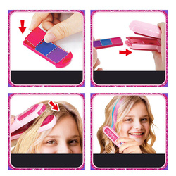 ZMYWALNA Kreda do farbowania włosów farby Prostownica Zestaw DLA DZIECI
